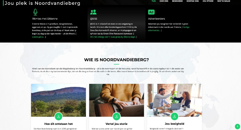 Noordvandieberg Community Website